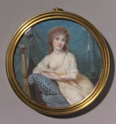 Sohvalla makuuvan naisen muotokuva, c. 1804.