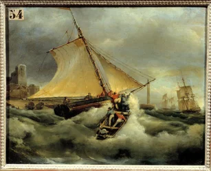 Huono aika. Theodore Gudinin (1802-1880) maalaus