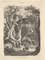 Näkymä Morvanin metsässä, 1837-66.