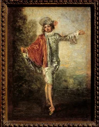 Välinpitämätön, noin 1717. Mitat: 0,25 x 0,19 m. Louvre, Pariisi