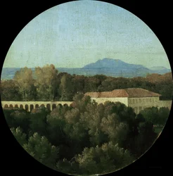 Roomalainen maisema Villa Borghesen akuaduktilla, 1807.