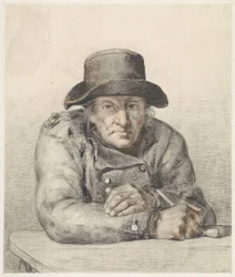 Vanha mies, jolla on putki