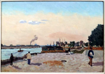 Bercy-telakka noin 1874. Jean Baptiste Armand Guillauminin (1841-1927) maalaus