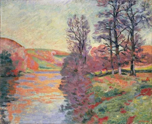 Maisema Creuse-joelta, n. 1912