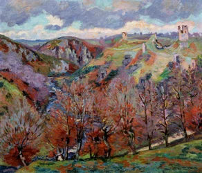 Maisema ja raunioita, 1897