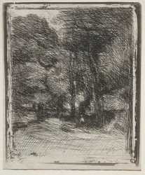 Bas-Bréaun matkamuisto, alkuperäinen vaikutelma 1858, painettu vuonna 1921.