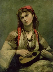 Christine Nilson (1843-1921) eli Boheemi mandoliinin kanssa