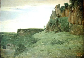 Civita Castellana, n. 1826-27 (öljy kankaalle)