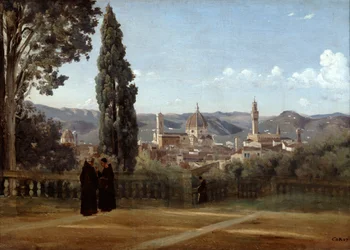 Firenze, Näkymä Boboli-puutarhasta, 1835-1840