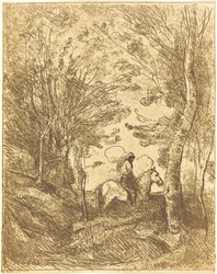 Horseman in the Woods, iso lautanen (Le Grand Cavalier sous bois)