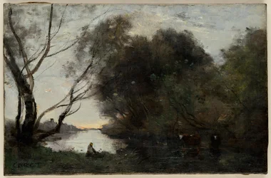 Järvi: 1800-luvun puoliväli (öljy kankaalle).
