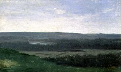 Maisema ja kaukaiset vuoret, n.1840-45