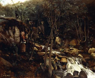 Lormes - Puro ja seisova, villaa kehräävä talonpoika, 1842