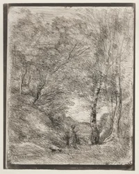 The Gardens of Horace, alkuperäinen vaikutelma 1855, painettu 1921.