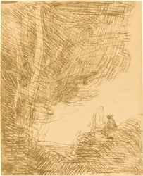 Runoilija ja hänen muusansa Le Poete et la muse, 1871.