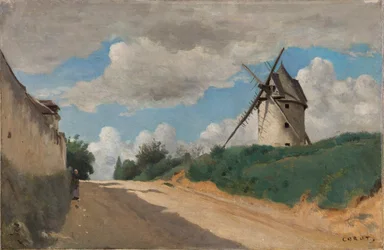 Tuulimylly, noin 1835-1840.