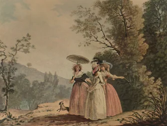 Pariisilaiset armot Bois de Vincennesissä, 1790, 1913