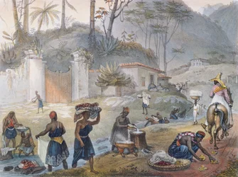 Black Washerwomen by a River, 