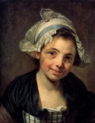 Tyttö konepellissä, 1760-luku