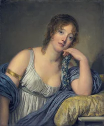 Jeanne Philiberte Ledoux, kirjoittanut Jean-Baptiste Greuze