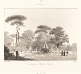 Suihkulähde Borghese Gardenissa