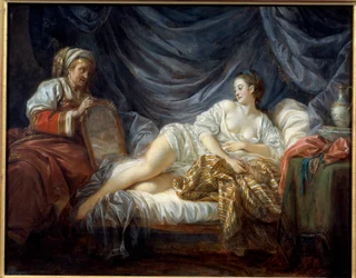 Jean Baptiste Leprincen (1734-1781) La Sultane -maalaus 1772 Metz, Kuvataidemuseo