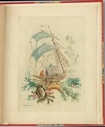 Ornamenttikuvio teoksesta "Nouvelle suite de cahiers chinois a l