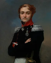 Napoleonin sotien upseerin Charles-Louis Regnaultin muotokuva