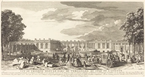 Näkymä Trianonille Versaillesin puistossa Cote de l