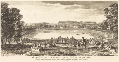 Näkymä Versaillesin palatsille Cote de l