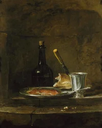 Aamiaisen valmistaminen tai hopeapikari ennen vuotta 1728.