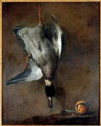 Kuollut ankka, 1700-luku, Gien, Musée de la Chasse