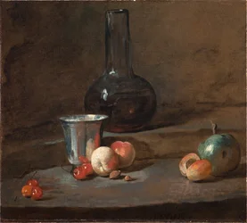 Hopeinen pikari, noin 1728 (öljy kankaalle).