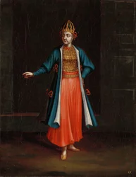 Nainen Bulgarian rannikolta