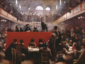 Graffardin kokoussalin kokouksessa Graffard Hallissa, 1884