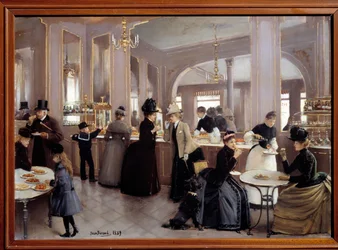 La passerie gloppe avenue des Champs Elysees. Jean Beraud