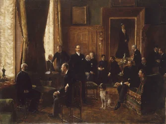 Kreivitär Potockan salonki, 1887.