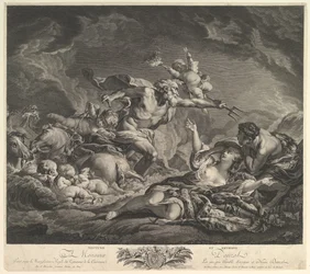 Neptunus ja Amymone, 1700-luku.