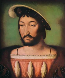 Ranskalaisen Francois I:n muotokuva, 1500-luku.