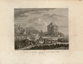 Paluu Varennesista, Louis Capetin saapuminen Pariisiin, 1802.
