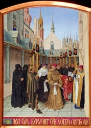 Miniatyyri hautajaiskohtaus Jean Fouquet