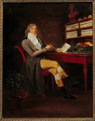 Muotokuva ranskalaisesta poliitikosta Charles Maurice de Talleyrand Perigord (1754 - 1838). Maalaus Jean Francois de Garneray (1755-1837).