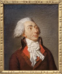 Michel Lepeletier de Saint-Fargeaun (1760-1793) muotokuva, ranskalainen poliitikko ja asianajaja, joka toimi erittäin aktiivisesti konventin jäsenenä vallankumouksen aikana; hän laati Condorcet