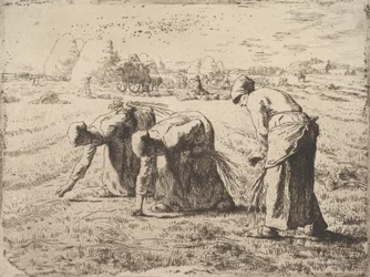 The Gleaners, n. 1855-1856 (etsaus chine colléen)
