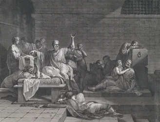 Sokrateen kuolema, 1790.