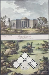 Paviljonki englantilaisessa puutarhassa, 1795
