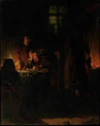 Alkemisti filosofian kiveä etsimässä, 1848.