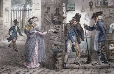 Postilaatikko - Marletin litografia, 1800-luvun loppu