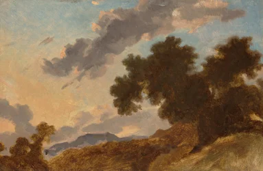 Vuoristomaisema auringonlaskun aikaan, n. 1765.