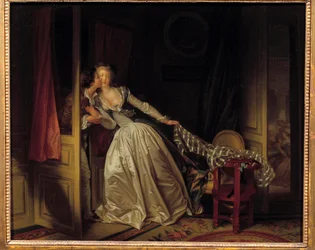 Suudelma lentää. Jean Honoré Fragonard (1732-1806), 1788. Mitat: 0,45 x 0,55 m. Eremitaaši, Pietari